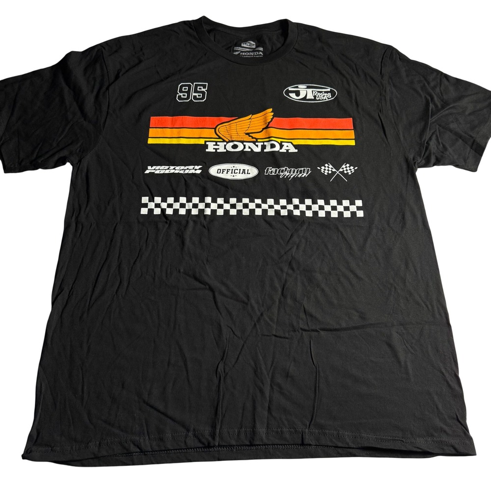 Honda Racing JT Racing USA Graphic T-Shirt Black 2XL San Diego Motocross Tee